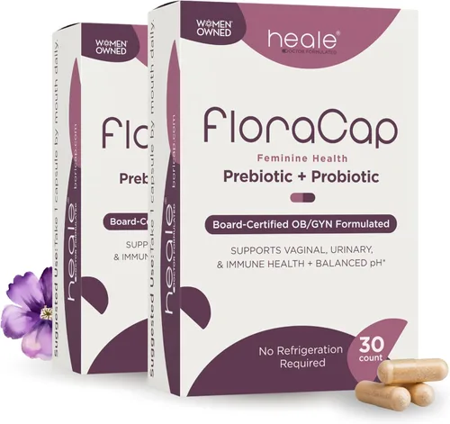 Miniatura 11 de FloraCap Probióticos vaginales para mujeres, 30 cápsulas orales, probióticos formulados por médicos para la salud femenina, el pH, el tracto