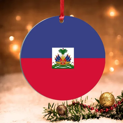 Miniatura 16 de Adorno de Navidad de Guyana, bandera de Guyana, recuerdo navideño, adorno de Navidad de acrílico, bandera nacional, recuerdo de país, decoraciones