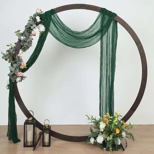 Miniatura 16 de Efavormart - Camino de mesa de gasa verde salvia de 10 pies, tela de gasa de 120 pulgadas para bodas de jardín botánico, eventos de primavera