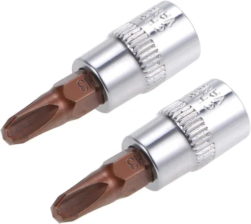 Miniatura 5 de uxcell 1/4" Drive x PH1 Phillips Bit Socket, S2 Brocas de acero, CR-V Sockets 1.496 in Longitud (solo para uso manual), 2 piezas