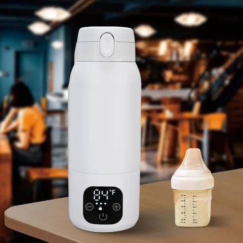 Miniatura 7 de Hervidor eléctrico de viaje, 16.9 fl oz, calentador de agua portátil USB de acero inoxidable 316 con PD carga rápida y temperatura ajustable