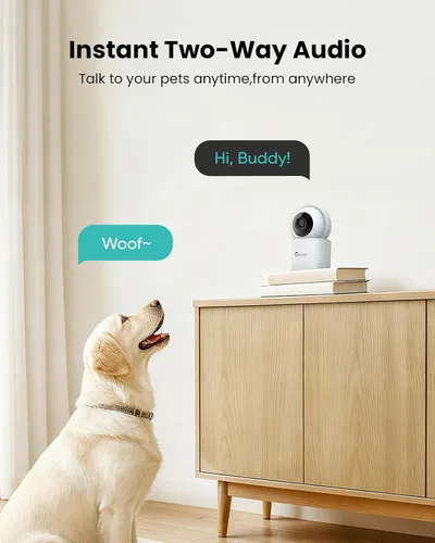 Miniatura 6 de Cámara de seguridad para interiores 3K 360° PTZ para el hogar, monitor de bebé/mascota, seguimiento automático, WiFi de 2.4/5GHz, detección