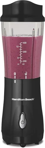 Miniatura 5 de Hamilton Beach Máquina exprimidora, canal de alimentación grande de 3 pulgadas para frutas y verduras enteras y licuadora portátil para batidos