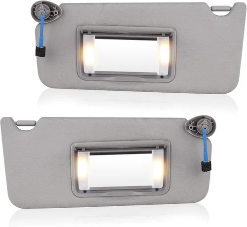 Miniatura 8 de Visera solar para el lado izquierdo del conductor con luz de cortesía para Honda Accord 2008, 2009, 2010, 2011, 2012, reemplazo para 83280TA0A91ZB