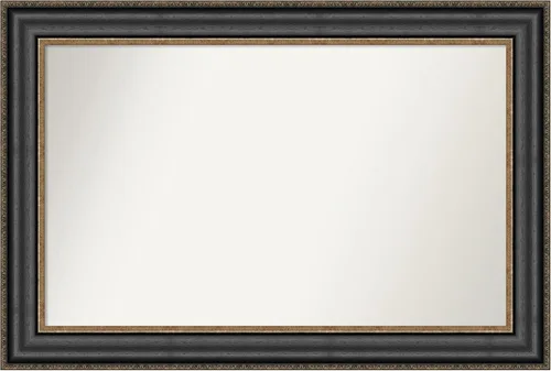 Miniatura 26 de Amanti Art Espejo personalizado, espejo de baño negro puente, espejo de pared o espejo de tocador de baño sobre el fregadero (26 x 26 pulgadas)