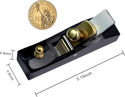 Miniatura 4 de Mini cepilladora de madera, plano de mano de bloque, avión de madera, herramienta de mano de madera, perfecta para carpintería, recorte, alisado