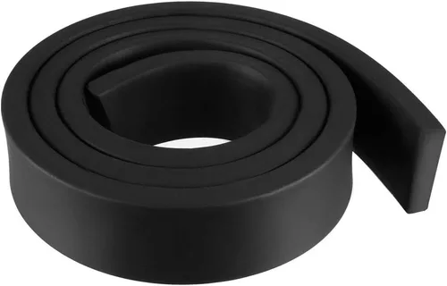 Miniatura 24 de uxcell Tira de sello de goma rectangular maciza, 0.197 in de ancho, 0.118 in de grosor, 3.3 ft de largo, color negro