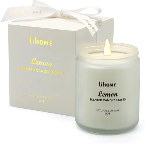 Miniatura 9 de Decoraciones de otoño para el hogar - Velas de otoño, regalos para mujeres, velas perfumadas naturales de cera de soja con aroma a manzana y canela