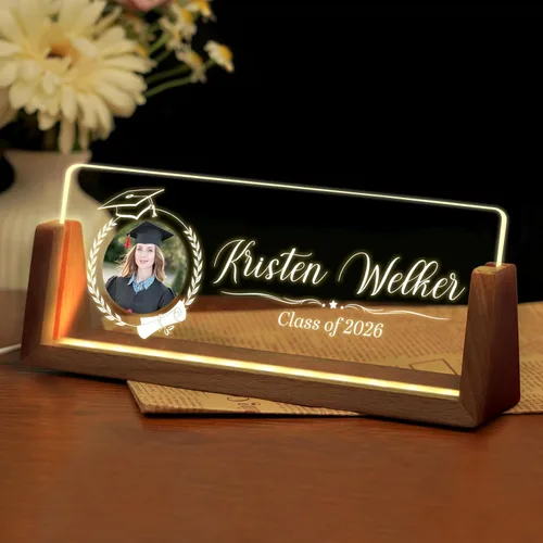 Miniatura 10 de Placa de nombre de escritorio personalizada, placa de identificación acrílica personalizada para escritorio, decoración de oficina para mujeres