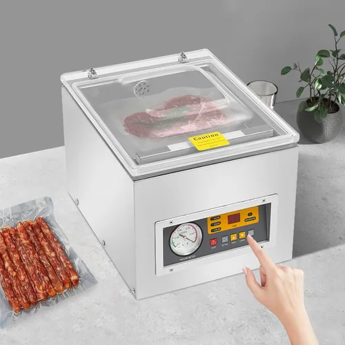 Miniatura 4 de Sellador al vacío de cámara, máquina de envasado de cocina, sellador al vacío de cámara de alimentos de cocina, sellador al vacío de 110 V