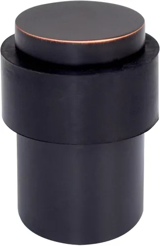 Miniatura 22 de KHTUMEWARE Paquete de 6 topes de puerta de piso de 1-1/2 pulgadas, tope de puerta negro mate, protector de pared para puerta comercial, cuña