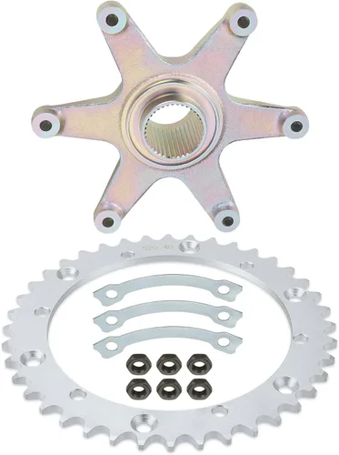 Miniatura 3 de M MATI Piñón de eje trasero y kit de soporte de collar de cubo de montaje para Yamaha Raptor 660 2001-2005 YFM660R