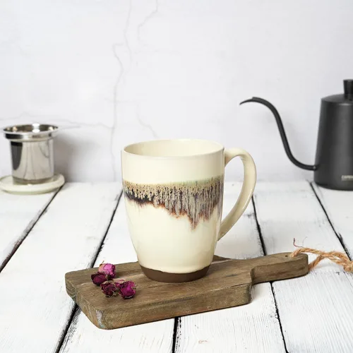 Miniatura 4 de Bosmarlin Taza de té de cerámica con infusor y tapa, 13.5 onzas, taza de té de hojas sueltas con colador, apta para microondas y lavavajillas