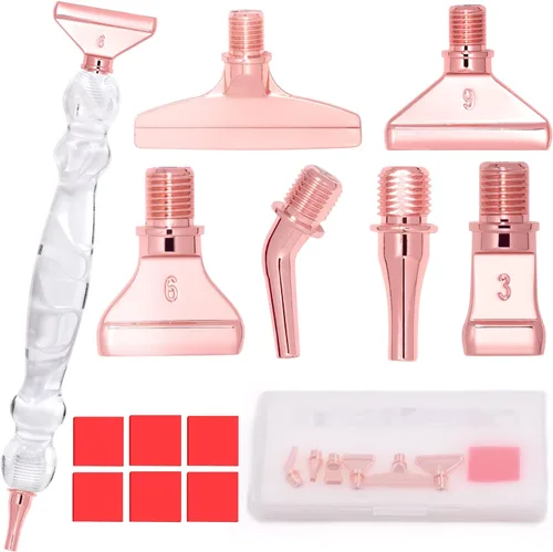 Praise V Do Kit de bolígrafo de pintura de diamante, accesorios de herramienta, lápiz capacitivo, con placers de metal para decoración de uñas,