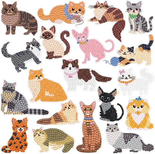 Miniatura 23 de Labeol Kits de arte de diamantes para niños y niñas de 6 a 8 a 10 a 12 años, fáciles de hacer tú mismo, creativas calcomanías de arte de diamantes
