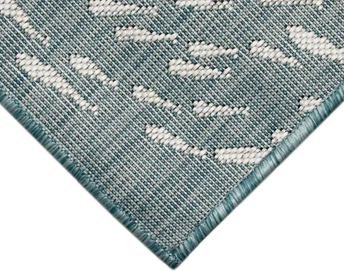 Miniatura 7 de Liora Manne Carmel - Alfombra decorativa de mezcla sintética para interiores y exteriores, de bajo perfil, contemporánea, decoración de peces Agua