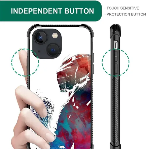 Miniatura 71 de Compatible con funda para iPhone 6 Plus/6s Plus,Bite Your Teeth Diseño de patrón asombroso, funda trasera dura de PC anti-arañazos y a prueba