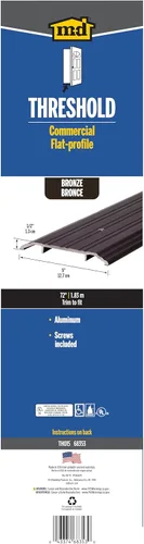 Miniatura 6 de M-D Building Products 68353 - Sillín estriado TH015 de 1/2 pulgadas por 5 pulgadas - 72 pulgadas, bronce