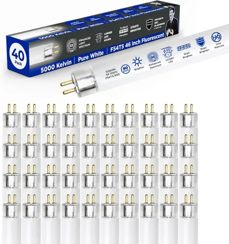 Miniatura 7 de GoodBulb F54T5/830/ECO 54W 46 pulgadas T5 Bombilla fluorescente T5, base bi-pin media blanca cálida de 3000 K, 4950 lúmenes 85 CRI 36000 horas