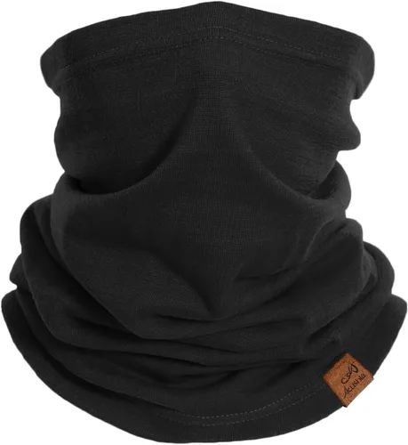 ACUSHLA Polaina de cuello 100% lana merino para hombres y mujeres, máscara de esquí, bufanda de invierno, calentador de cuello, para todo tipo de