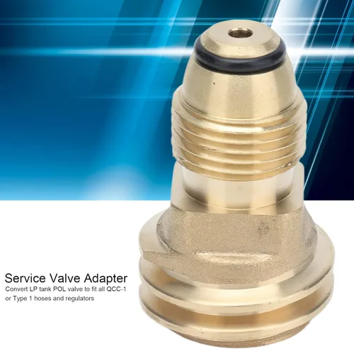 Miniatura 9 de Brass Fittings Adapter Convert POL Valve to QCC‑1 Hose for Gas Grill Cylinder Safe Connection