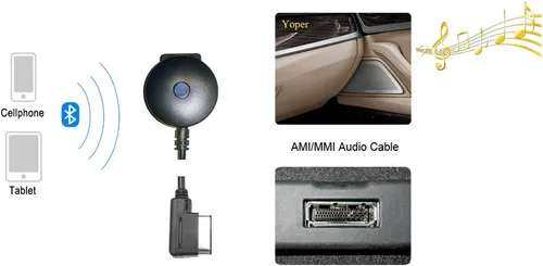 Miniatura 7 de Yoper Kit Bluetooth compatible con Mercedes-Benz MMI adaptador de interfaz de coche iPhone Android iPod integración música conector AUX