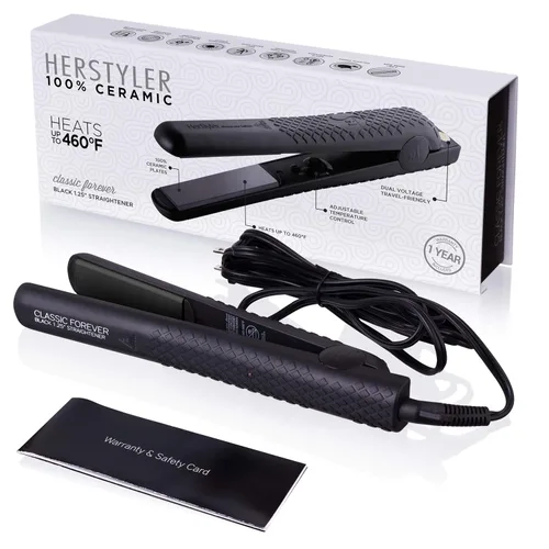 Miniatura 2 de Herstyler Forever Plancha alisadora, alisadora de pelo de cerámica y rizador de cerámica HerStyler Grande, juego de 1 pulgada