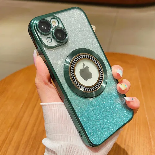 Miniatura 304 de Misscase Funda magnética con purpurina para iPhone 11 compatible con MagSafe, protección completa, delgada, a prueba de golpes, antiarañazos