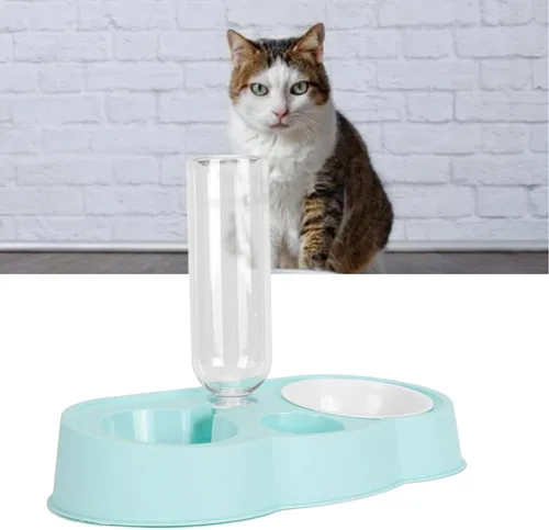 Miniatura 5 de Dispensador de agua para cachorros, alimentador automático doble para gatos, dispensador de agua para mascotas, dispensador de agua para gatos