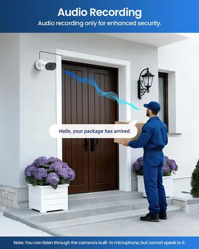 Miniatura 3 de ZOSI Sistema de cámara de seguridad para el hogar de 8 canales 1080p con audio, detección de vehículos AI persona, 4 cámaras con cable