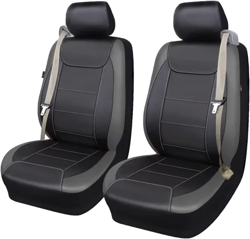 Miniatura 23 de Flying Banner Fundas de asiento de automóvil de fibra de carbono de calidad, tela de malla de aire, deportiva, respaldo bajo, respaldo alto