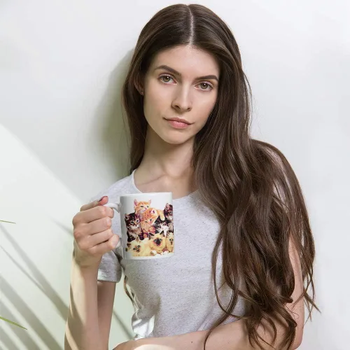 Miniatura 4 de Bonita taza de cerámica para gatos, regalo de taza de café, gran regalo para amantes de los gatos, gatos, mamá, papá, jefe, compañero de trabajo