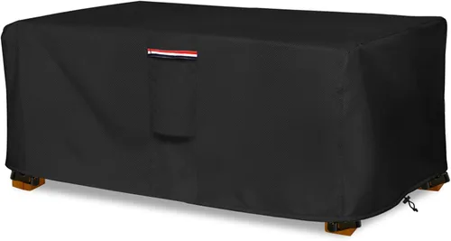 Miniatura 21 de okcool Funda para mesa de centro para exteriores, impermeable, rectangular, para mesa auxiliar pequeña, 48 x 28 x 16 pulgadas, fundas rectangulares
