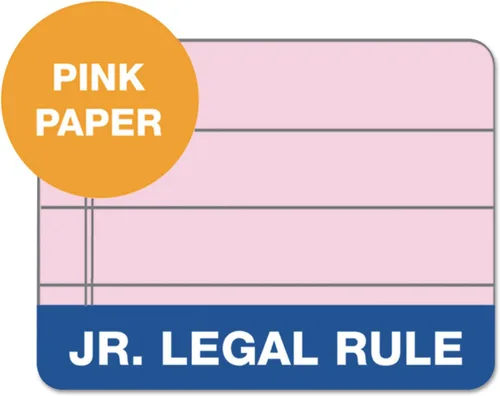 Miniatura 6 de Tops Prism Plus - Bloc legal de 5 x 8 pulgadas, perforado, rosa, regla estrecha, 50 hojas por bloc de escritura, 100% reciclado, paquete de 12 Rosado