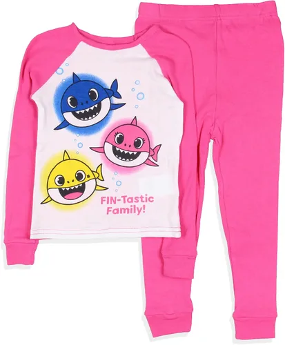 Miniatura 2 de Baby Shark - Conjunto de pijama familiar de 4 piezas para niñas pequeñas