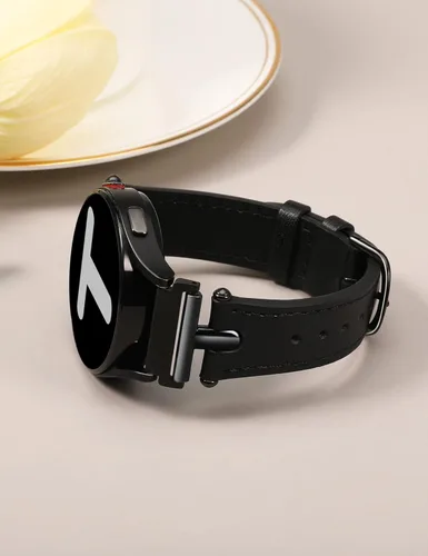 Miniatura 4 de Wearlizer Correa de cuero compatible con Samsung Galaxy Watch 7/6/5/4 Band 1.575 in 1.732 in/Watch 6 Classic 1.693 in 1.850 in/Watch 5 Pro 1.772
