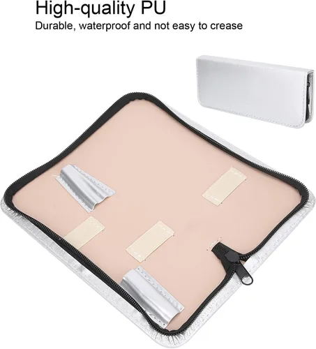 Miniatura 3 de Estuche grande para estilista para peluqueros, bolsa de cuero sintético para tijeras, soporte para tijeras de peluquería, herramientas de salón
