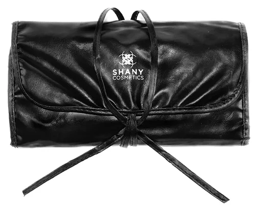 Miniatura 8 de Shany Juego de brochas con estuche de cuero, 24 unidades, Negro
