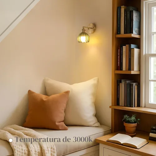 Miniatura 7 de Shenmoyl Aplique de Pared Vintage Operado por Batería con Linda Campana de Vidrio Tulipán Verde, Recargable Inalámbrica, Luz de Pared con Control