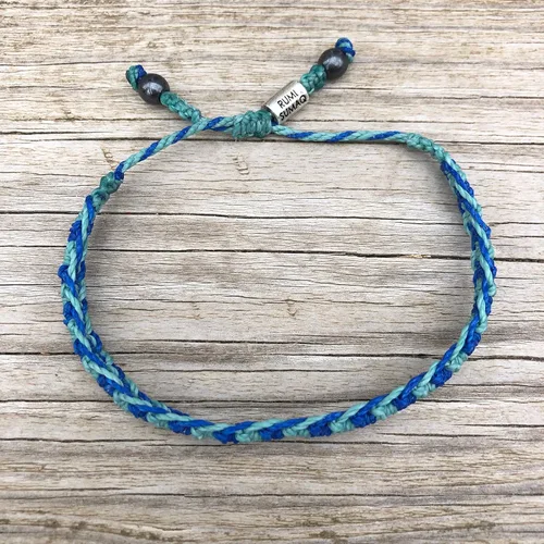 Miniatura 5 de Rumi Sumaq Pulseras de Orgullo y Bandera del País con Atadura de Tirón — Pulseras Macramé Trenzadas a Mano, Nudo de Pescado y Trenzadas Ajustables