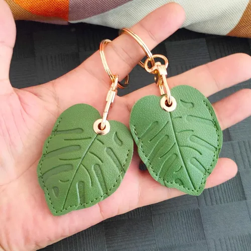 Miniatura 11 de CATCH ON Paquete de 2 fundas de cuero para Airtag para llavero, bonitos accesorios Kawaii adecuados para Airtag