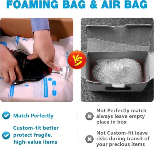 Miniatura 3 de 18" x 24" 8 PCS TONESPAC Instant Pack Quick Expanding Foam X-400 Bolsa de embalaje para embalaje y envío Paquete de 8