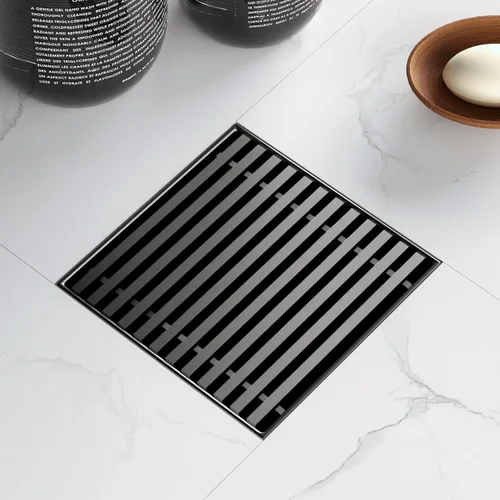 Miniatura 11 de Sharpeye Drenaje lineal de ducha de 32 pulgadas con rejilla de alambre de cuña extraíble, acero inoxidable 304 cepillado rectangular para baño