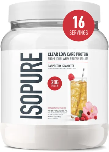 Miniatura 13 de Isopure - polvo de proteína de suero de leche con sabor a fruta ligera refrescante