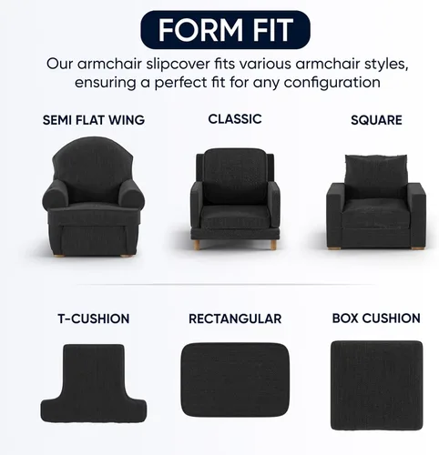 Miniatura 6 de PAULATO BY GA.I.CO. Funda para silla – Funda elástica para sillón – Funda de sillón para mascotas y niños – Fundas suaves para silla – Protector