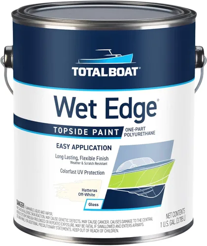 Miniatura 9 de TotalBoat Wet Edge Topside Pintura Marina de Poliuretano Premium Recubrimiento para Barcos, Casas Rodantes, Molduras Exteriores, Fibra de Vidrio