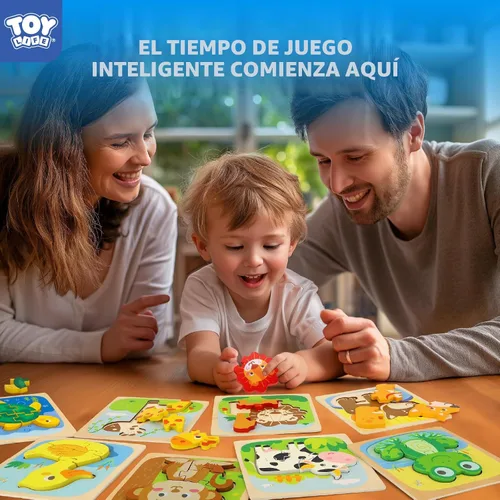 Miniatura 4 de TOY Life - Rompecabezas de madera para niños de 1 a 3 años, rompecabezas para niños, rompecabezas para bebés, juguetes Montessori para niños y niñas