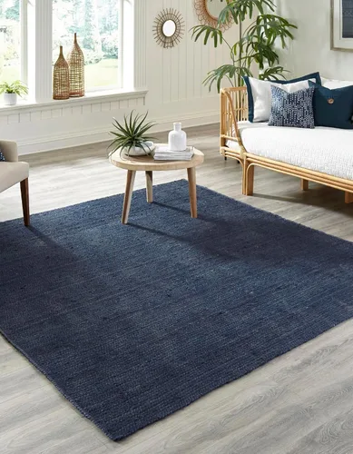 Miniatura 27 de Unique Loom Colección Jute Trenzado - Alfombra de área Dhaka (7' 1" x 10' Rectángulo, Blanco)