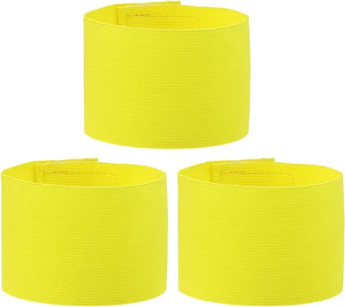 Miniatura 7 de ONLYKXY 3 brazaletes de capitán de 2.75 x 12.79 pulgadas, ajustable, para fútbol, baloncesto, voleibol, escuela, competencia, entrenador, jugadores