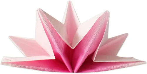 Miniatura 12 de Servilletas de cena de origami en forma de estrella en color negro (desechables), paquete de 12, 23 x 15 pulgadas, papel de 3 capas, nombre